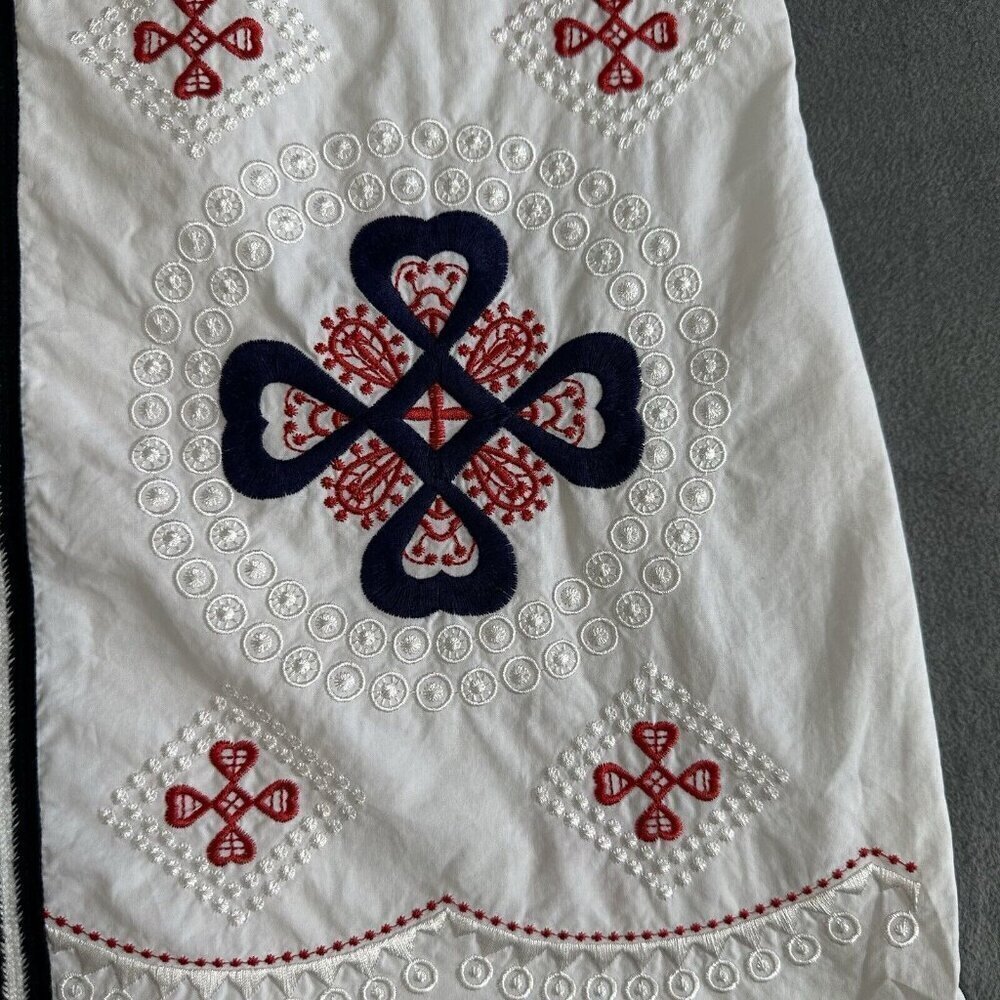 Endless Rose Shift Dress White Embroidered Small - Picture 9 of 16